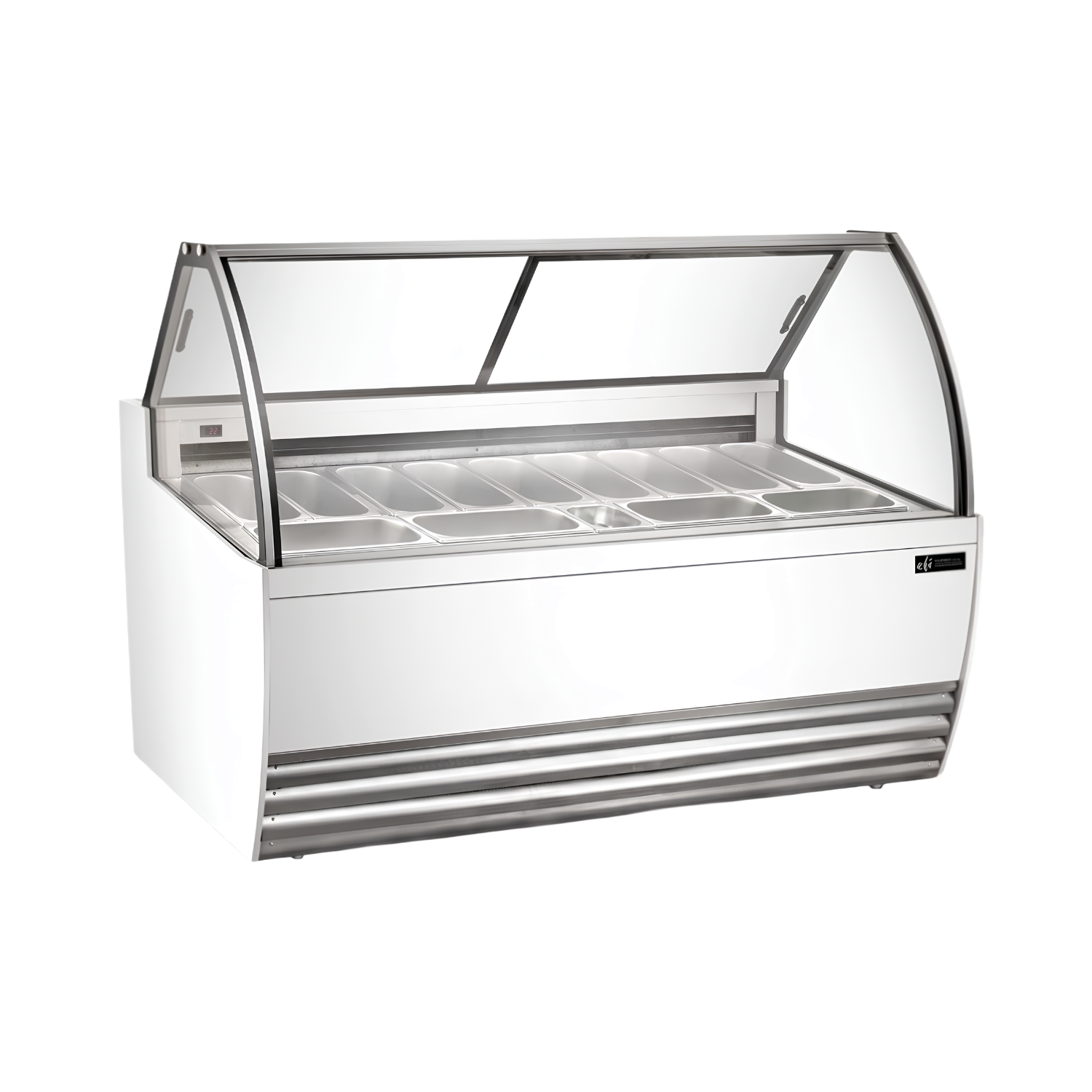 FIGCW-7052 White Curved Gelato Showcase