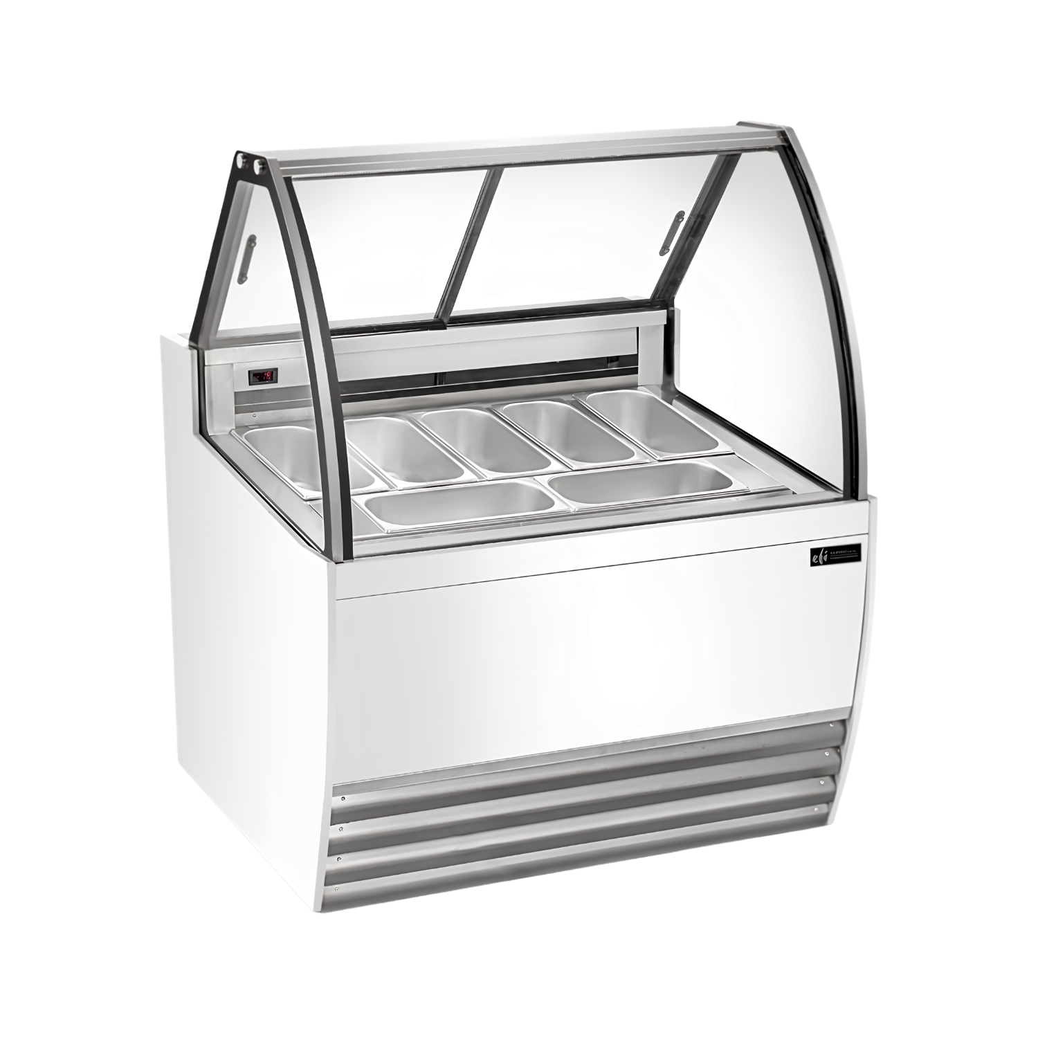 FIGCW-4252 White Curved Gelato Showcase