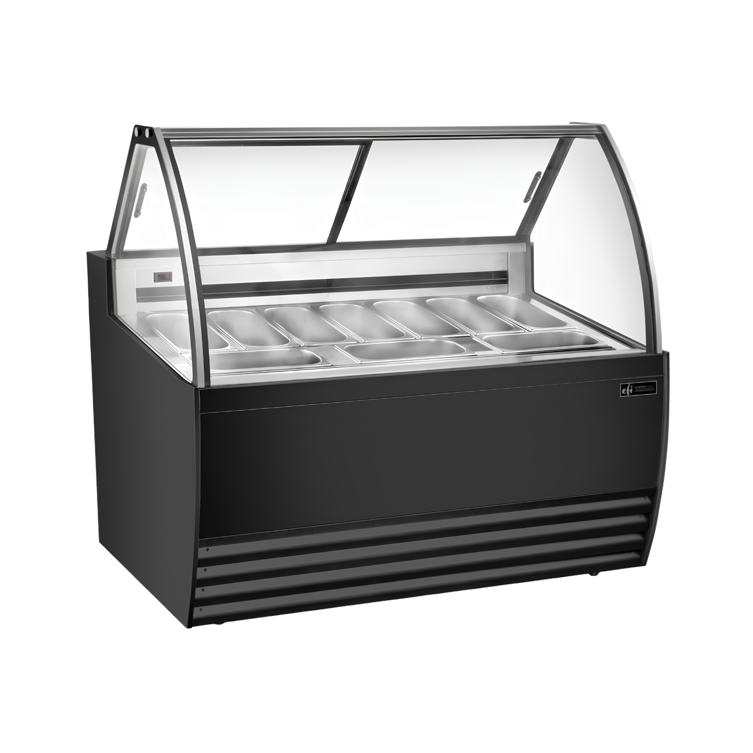 FIGCB-5652 Black Curved Gelato Showcase