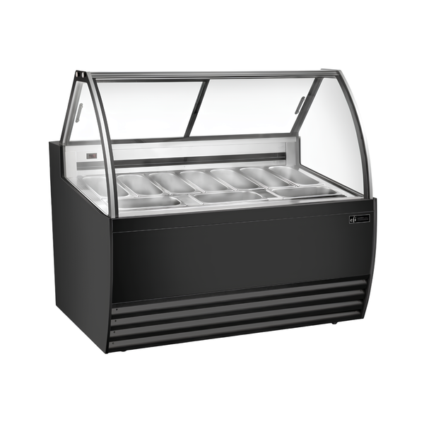 FIGCB-5652 Black Curved Gelato Showcase