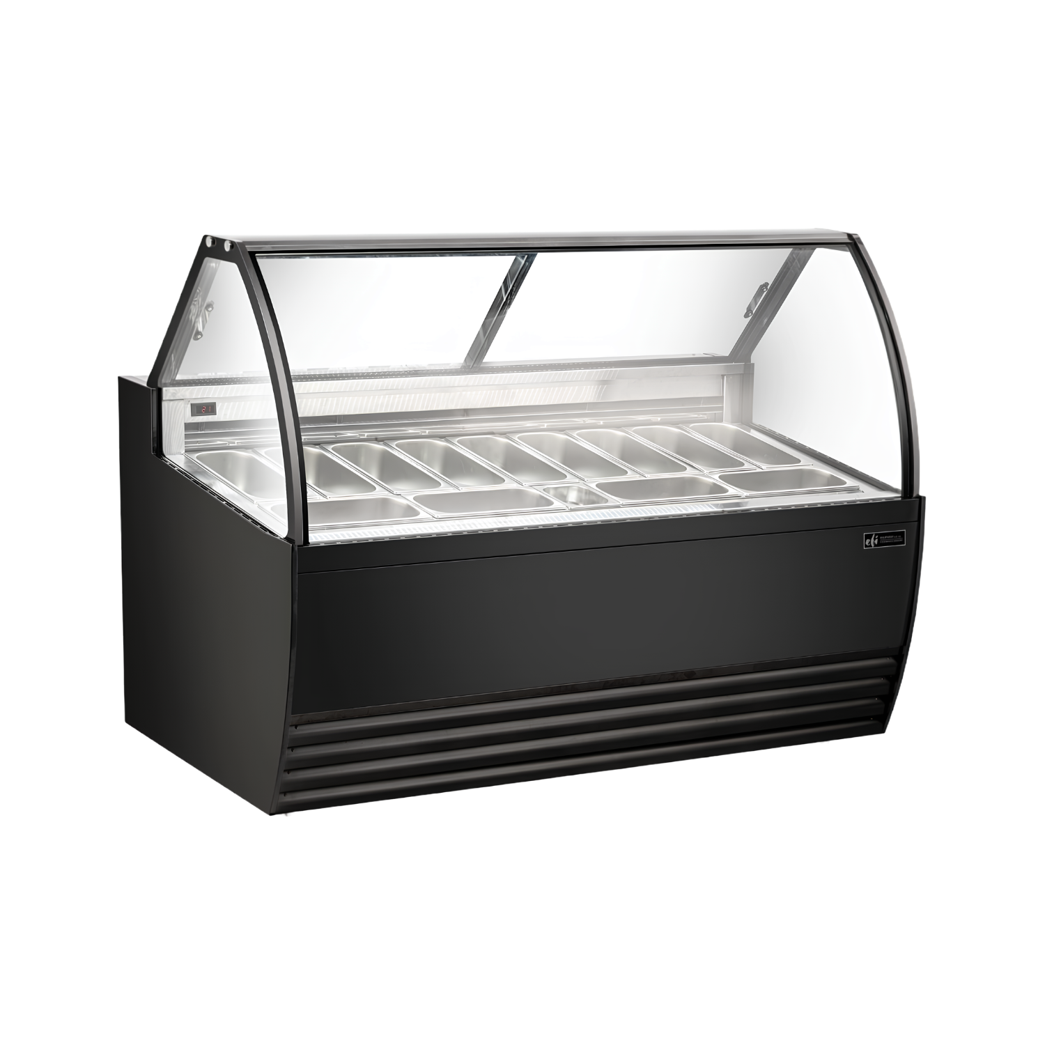 FIGCB-7052 Black Curved Gelato Showcase