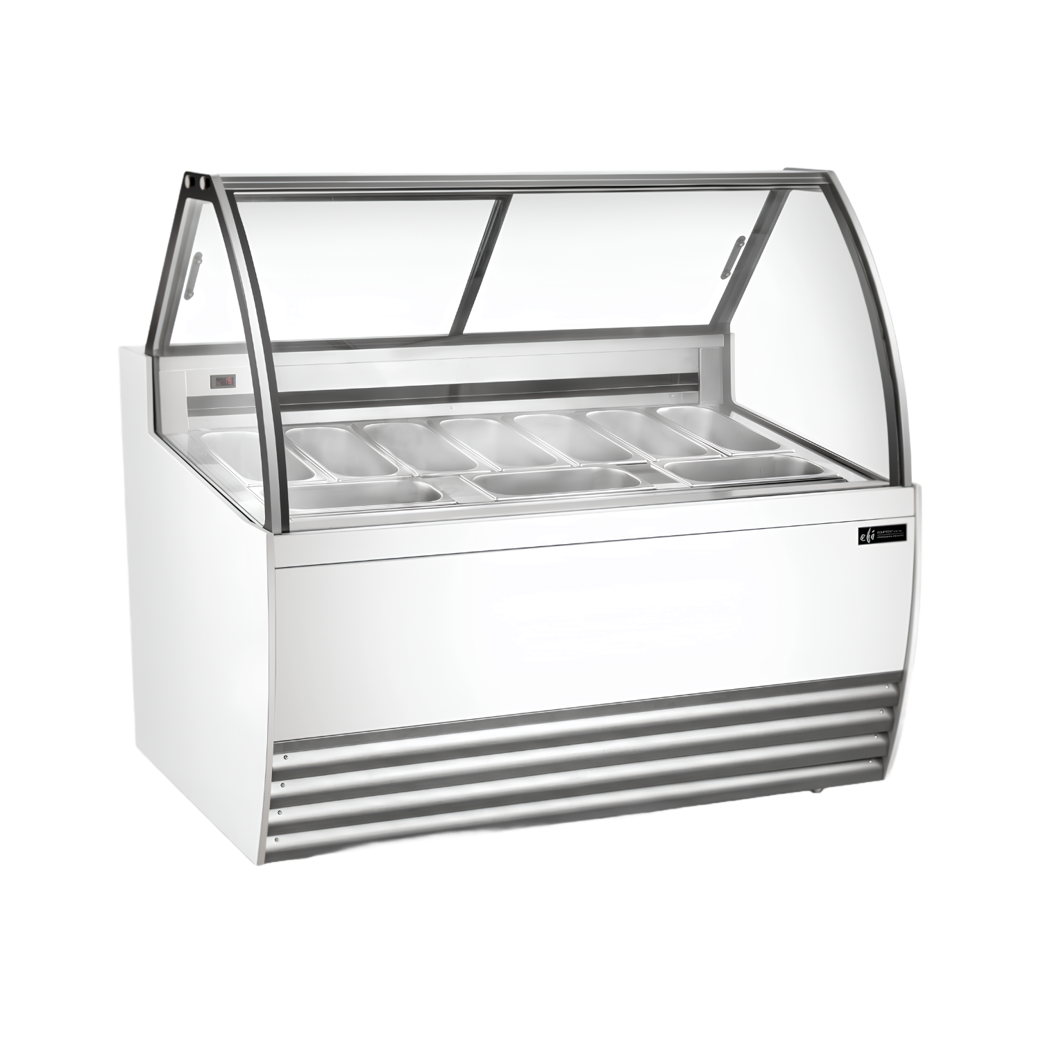 FIGCW-5652 White Curved Gelato Showcase