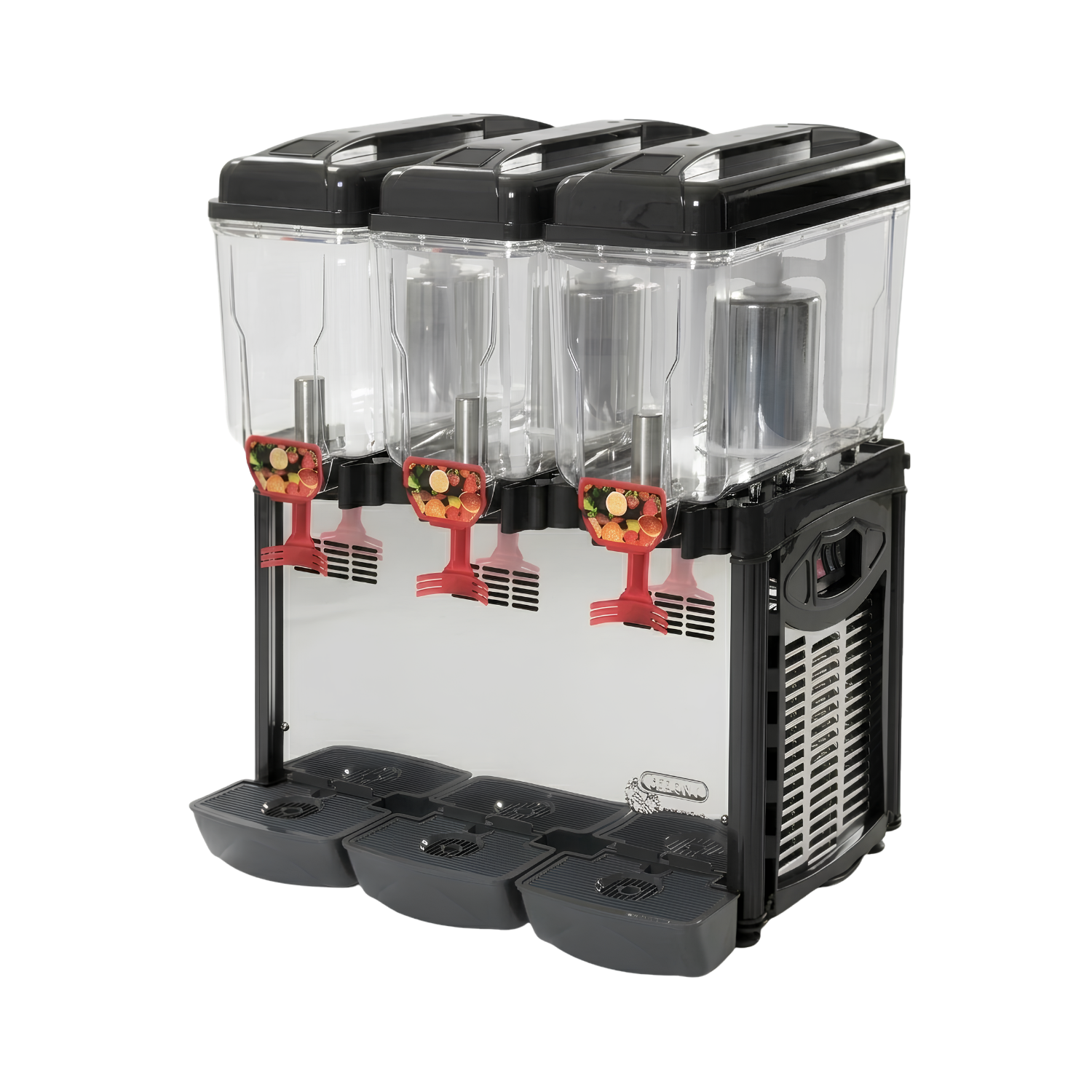 CD3J110 3x3 Gal Triple Tank Cold Juice Dispenser