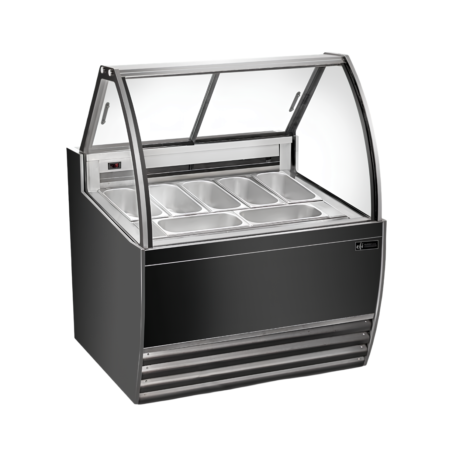 FIGCB-4252 Black Curved Gelato Showcase