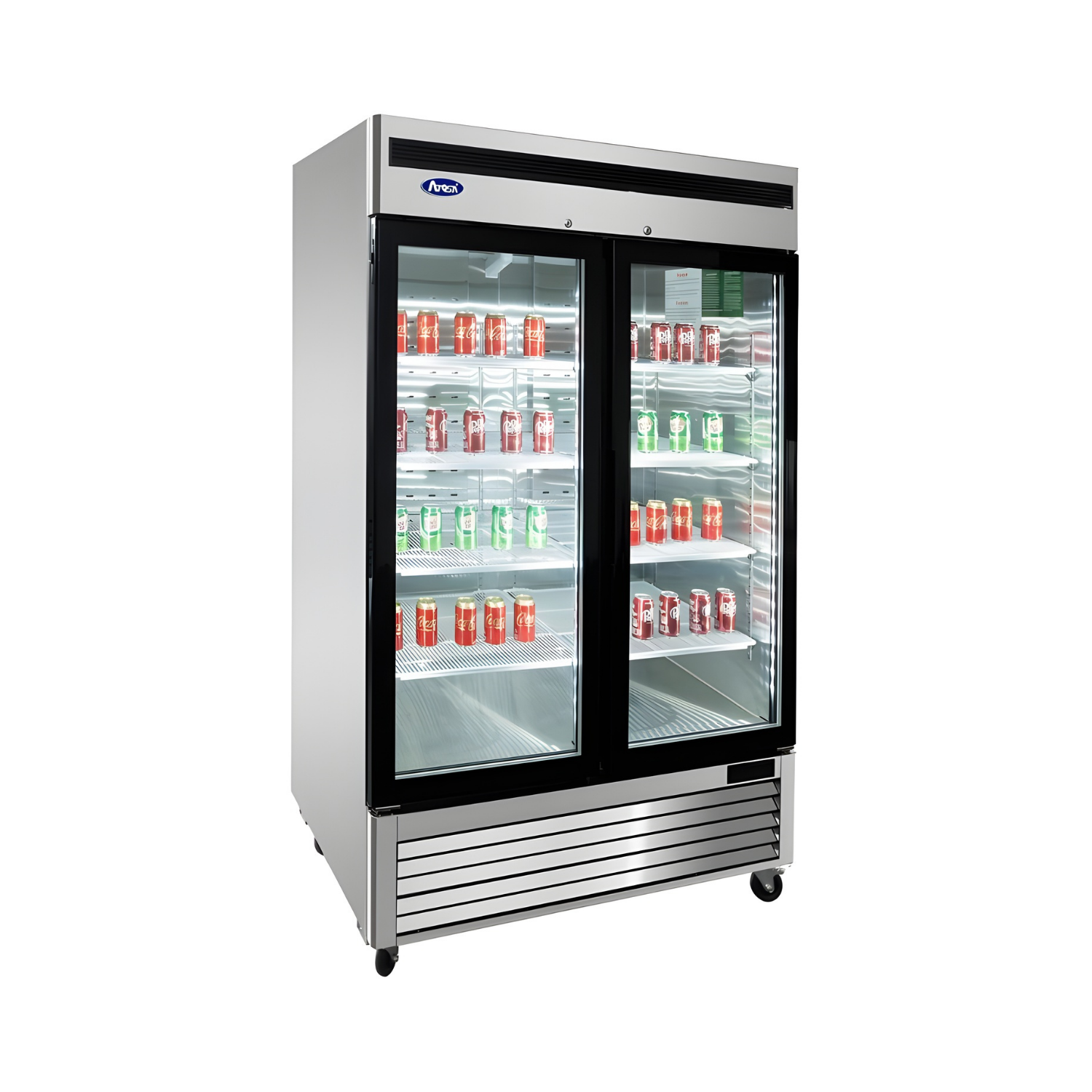 MCF8707GR — Two (2) Glass Door Merchandiser Cooler