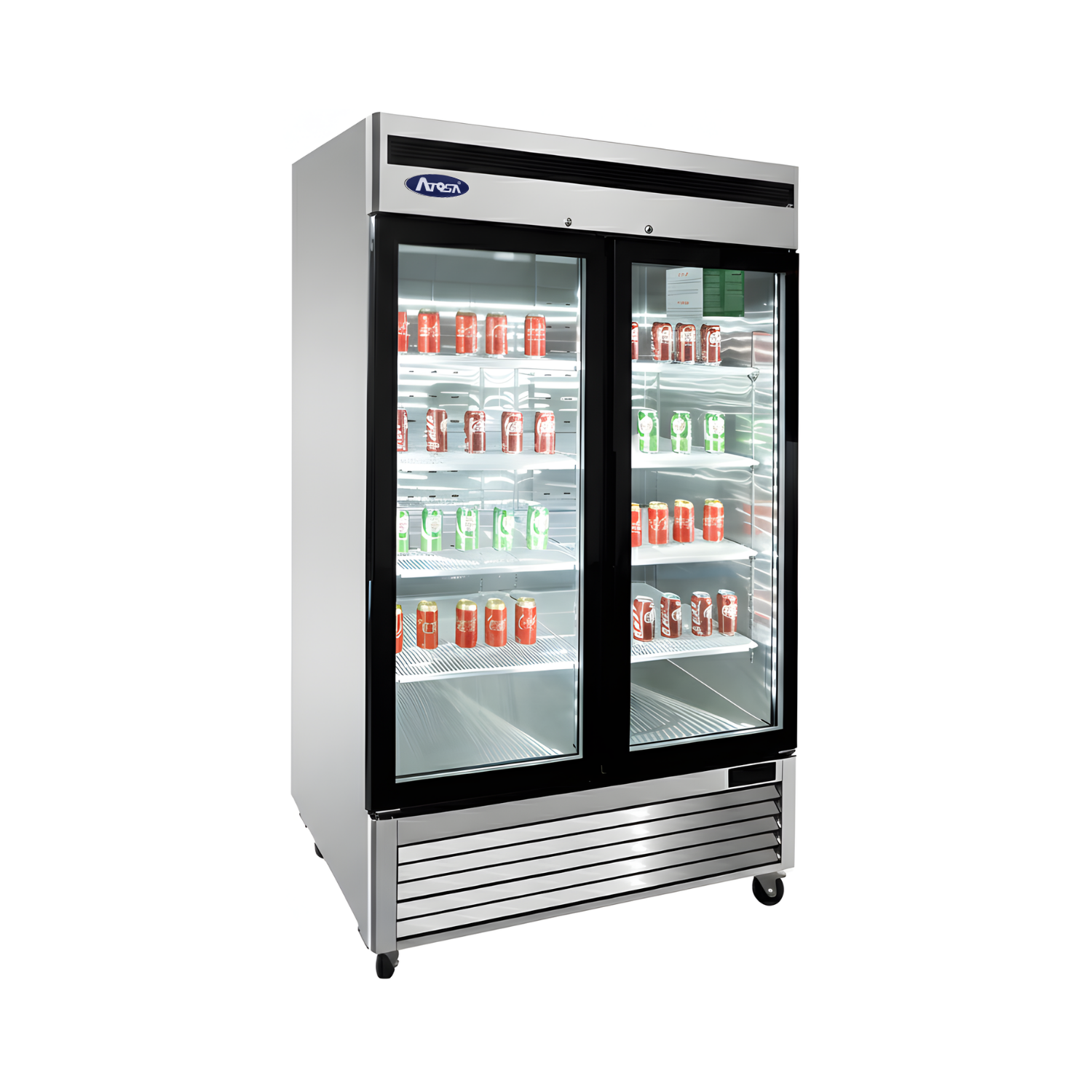 MCF8703ES — Two (2) Glass Door Reach-in Freezer