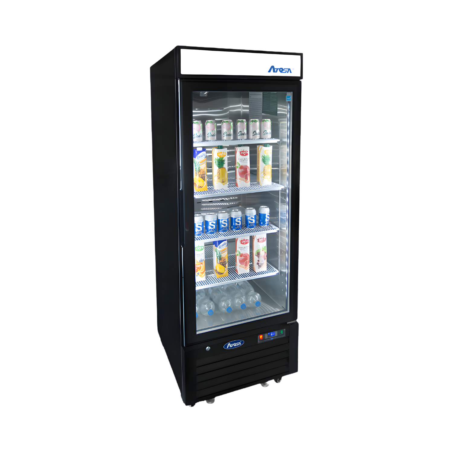 MCF8726GR — Black Cabinet One (1) Glass Door Merchandiser Cooler