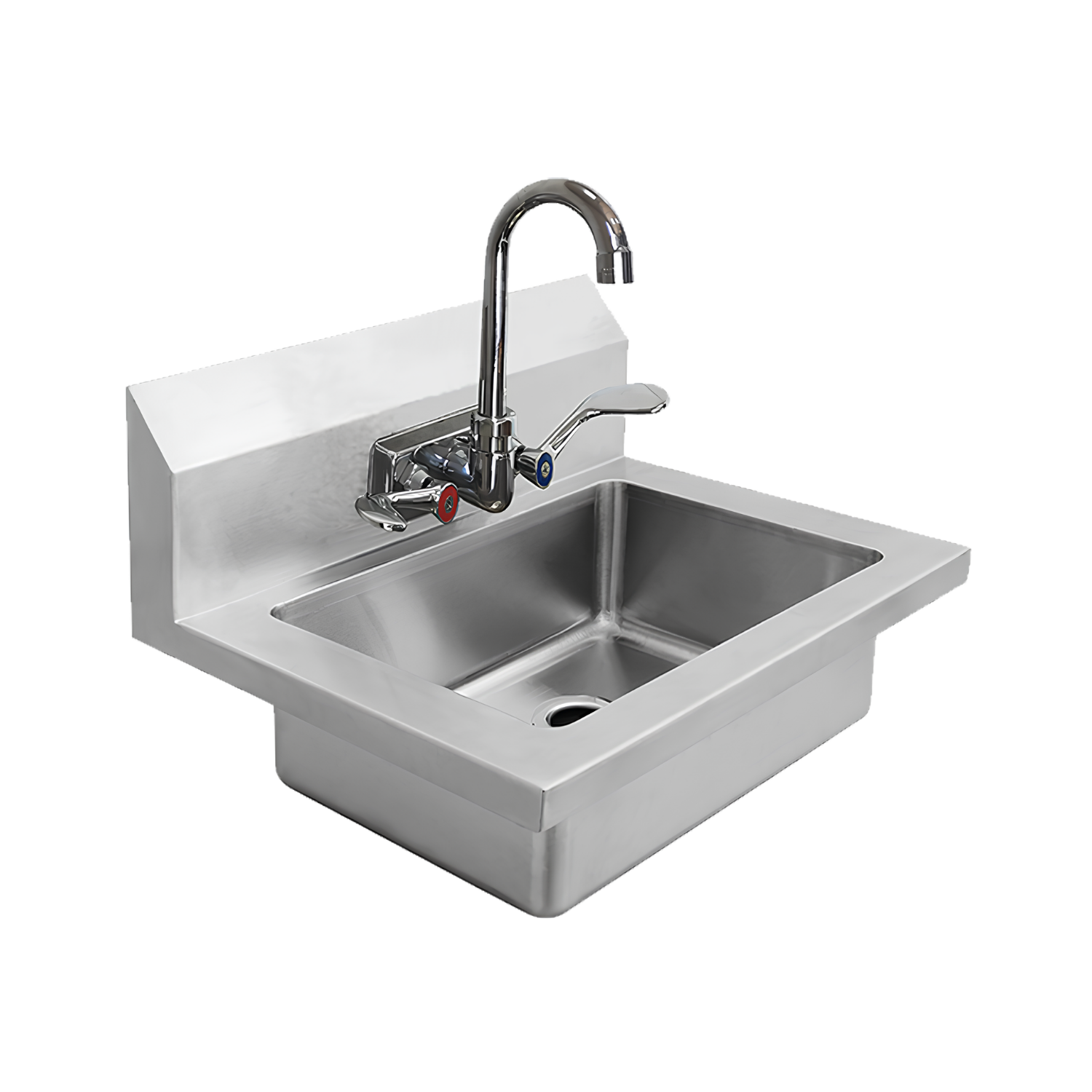 MRS-HS-18 (W) 18″ Hand Sink with Wrist Blade Handles