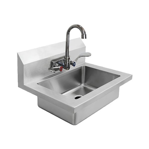 MRS-HS-18 (W) 18″ Hand Sink with Wrist Blade Handles