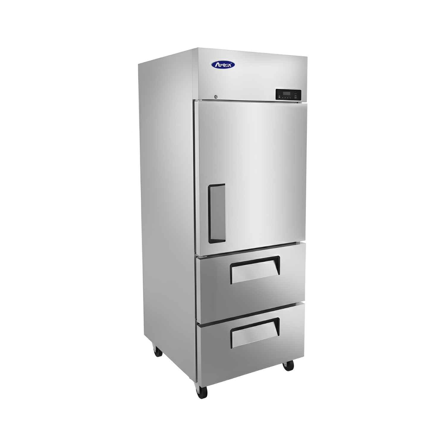 MBF8022GR – Top Mount Reach-In 1 Section Refrigerator Top Door Bottom Drawers