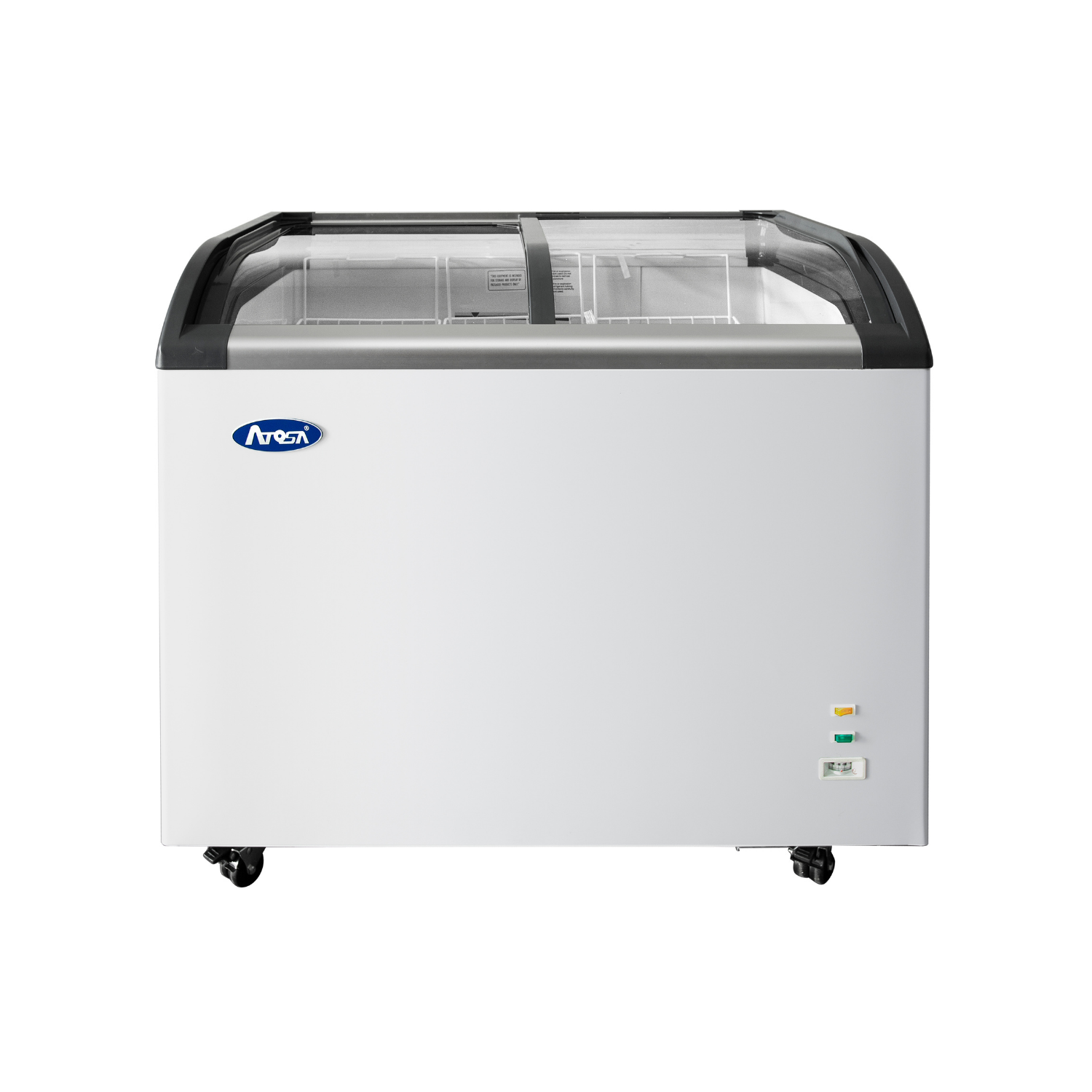 MMF9110 — Curved Glass Top Chest Freezer (9 cu ft)