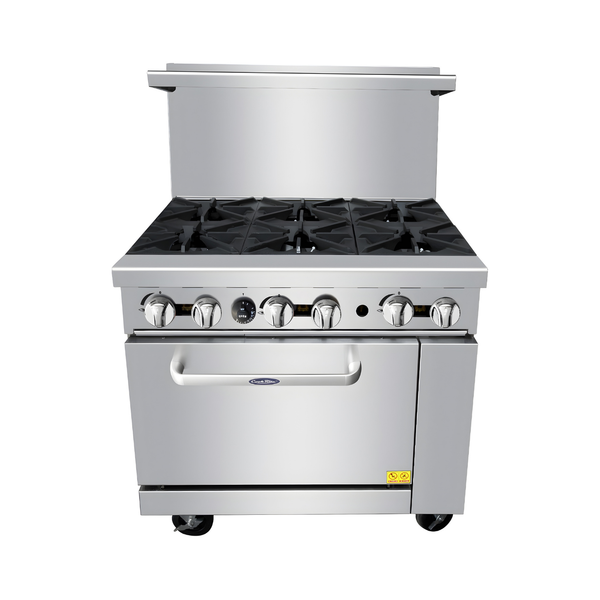 AGR-6B — 36″ Gas Range with Six (6) Open Burners