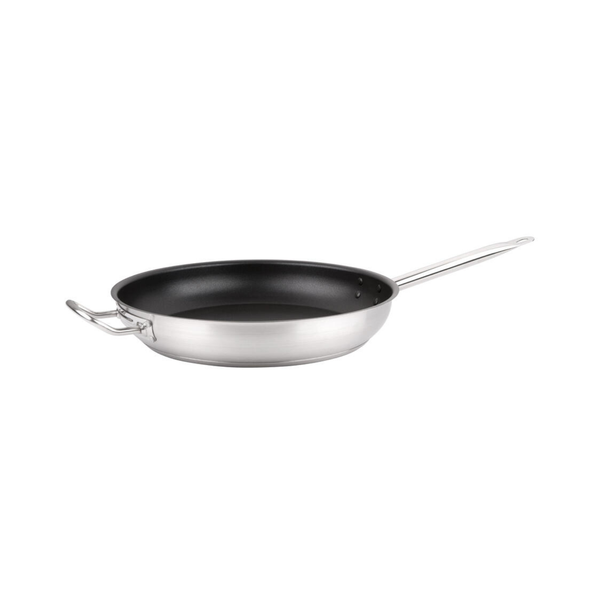 85274 12" Non-stick Stainless Steel Fry Pan with Helper Handle