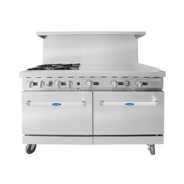 AGR-4B36GR — 60″ Gas Range with Four (4) Open Burners & 36″ Griddle