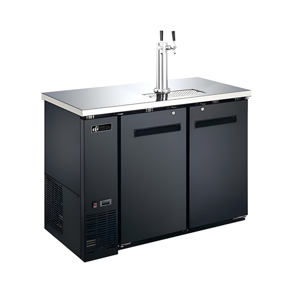 CBBDD2-48CC — 48" Black Back Bar Direct Draw Dispensing Cooler