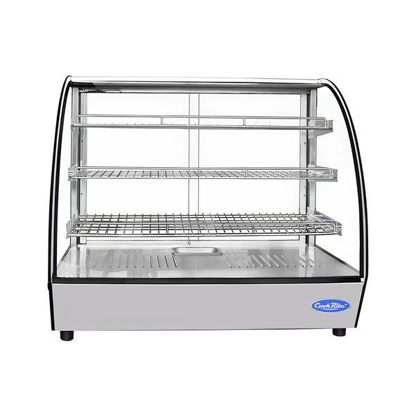 CHDC-44 — Countertop Heated Curved Display Case (4.4 cu ft)