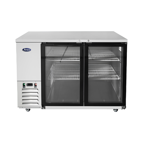 MBB59GGR — 59″ Back Bar Cooler with Glass Doors