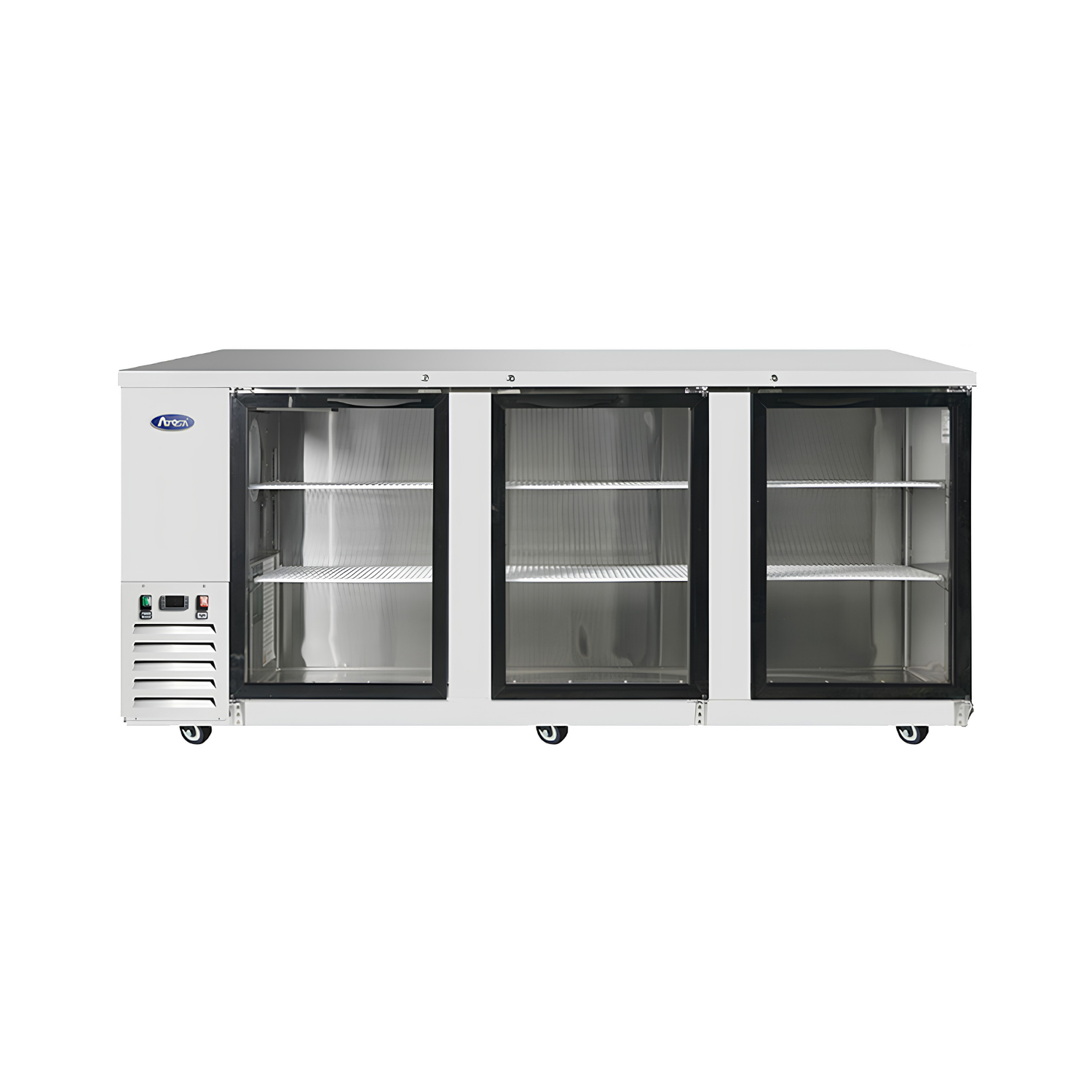 MBB90GGR — 90″ Back Bar Cooler with Glass Doors