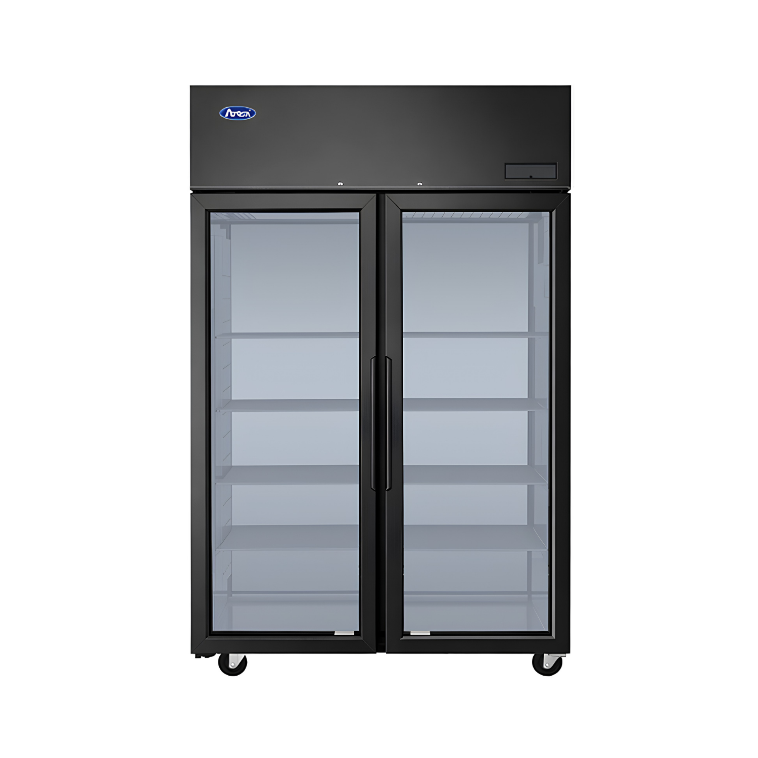 PLUS-F2B-GD-S-PT – Top Mount Pass-Thru Glass Door Refrigerator
