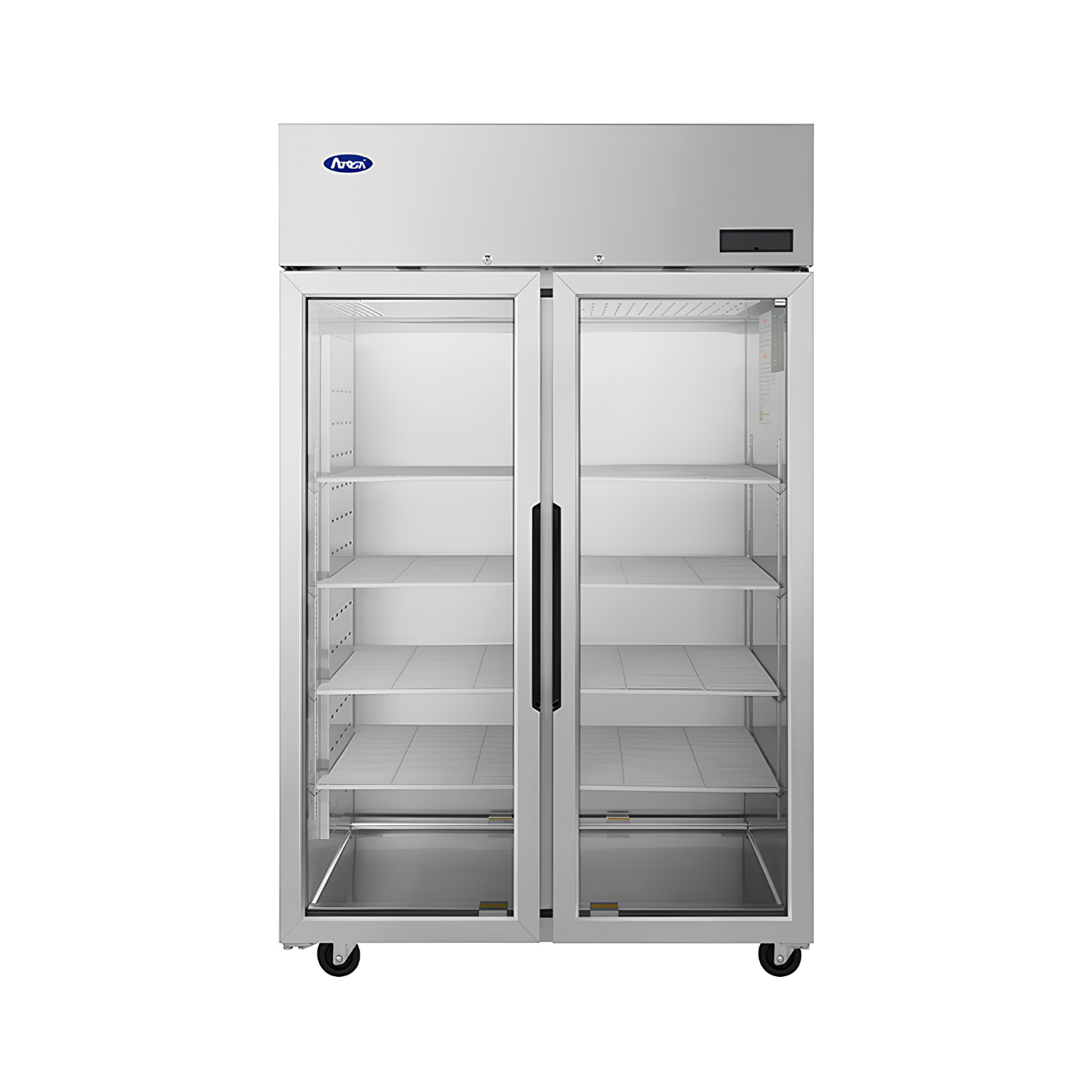 PLUS-R2-GS-S-PT – Top Mount Pass-Thru Glass Door Refrigerator