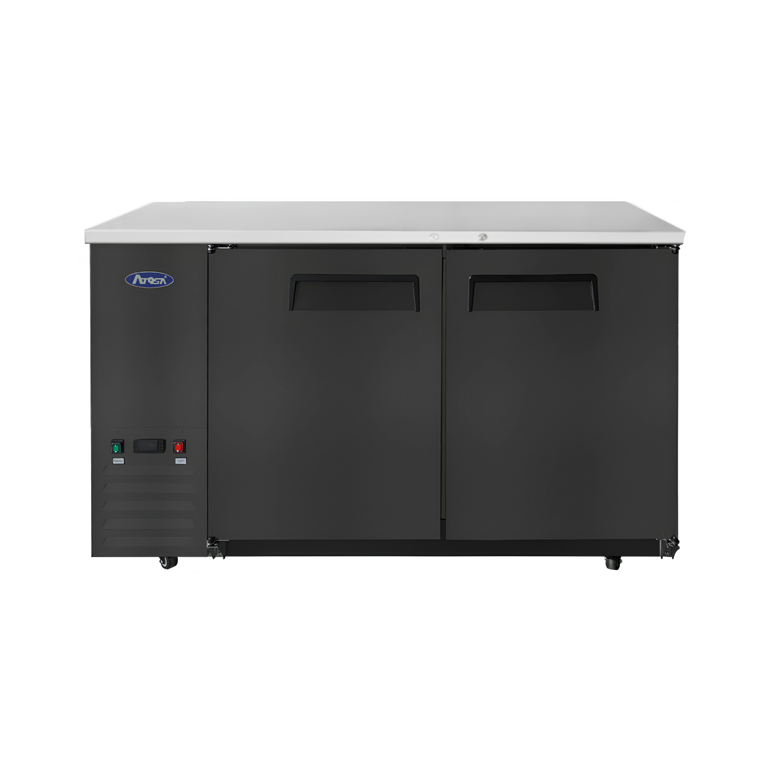 SBB59GRAUS2 — 59″ Black Shallow Depth Back Bar Cooler