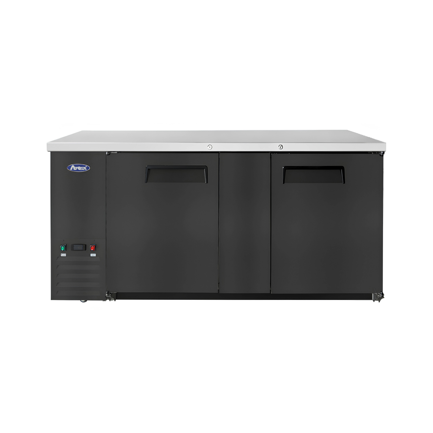 SBB69GRAUS2 — 69″ Black Shallow Depth Back Bar Cooler