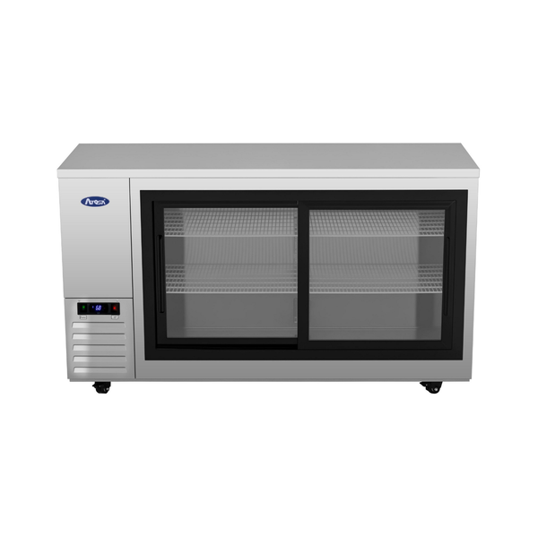 SBB69SGGRAUS1 – 69″ Shallow Depth Back Bar Cooler with Glass Sliding Doors