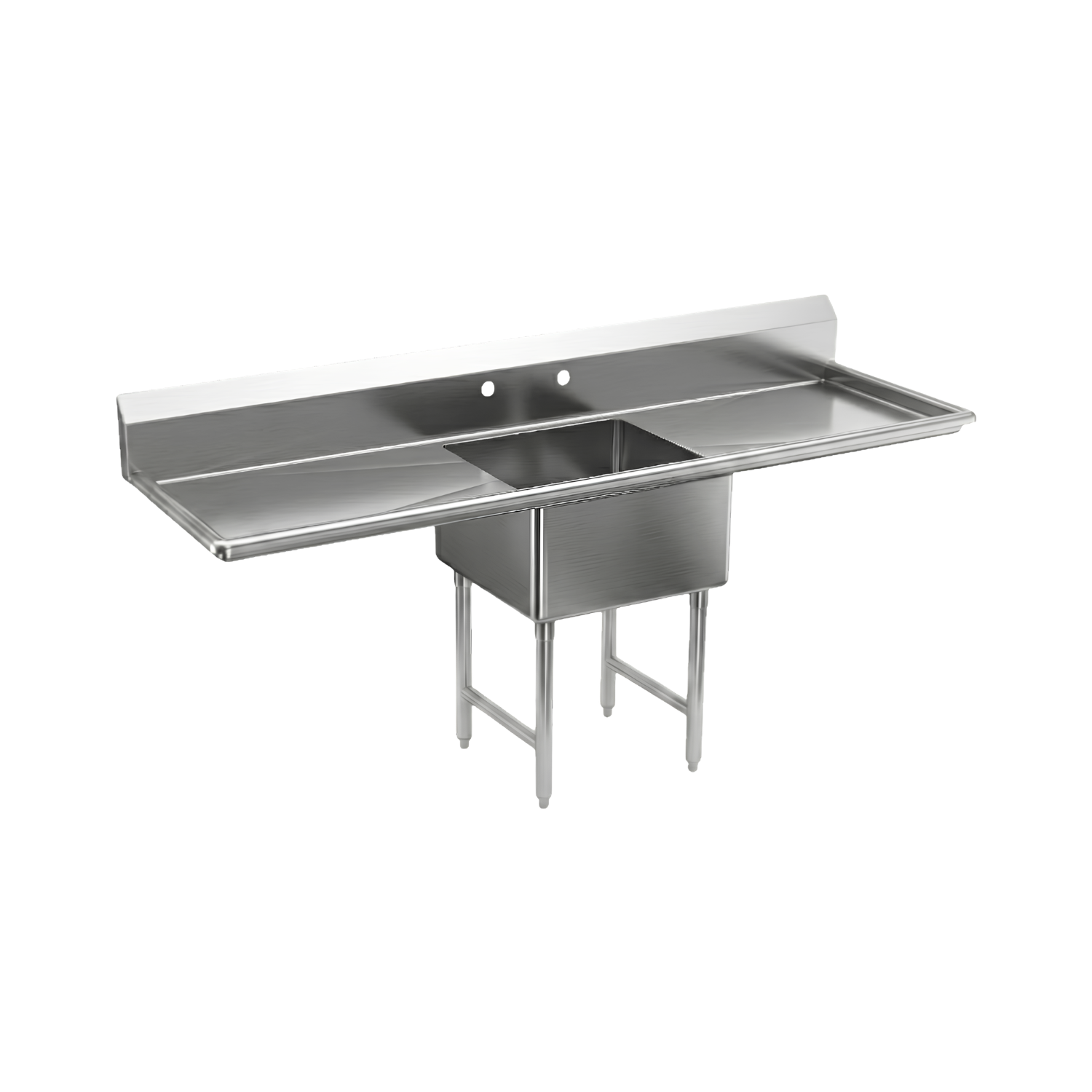 SI821-1BC 21" One Compartment Sink with Both Corner Boards