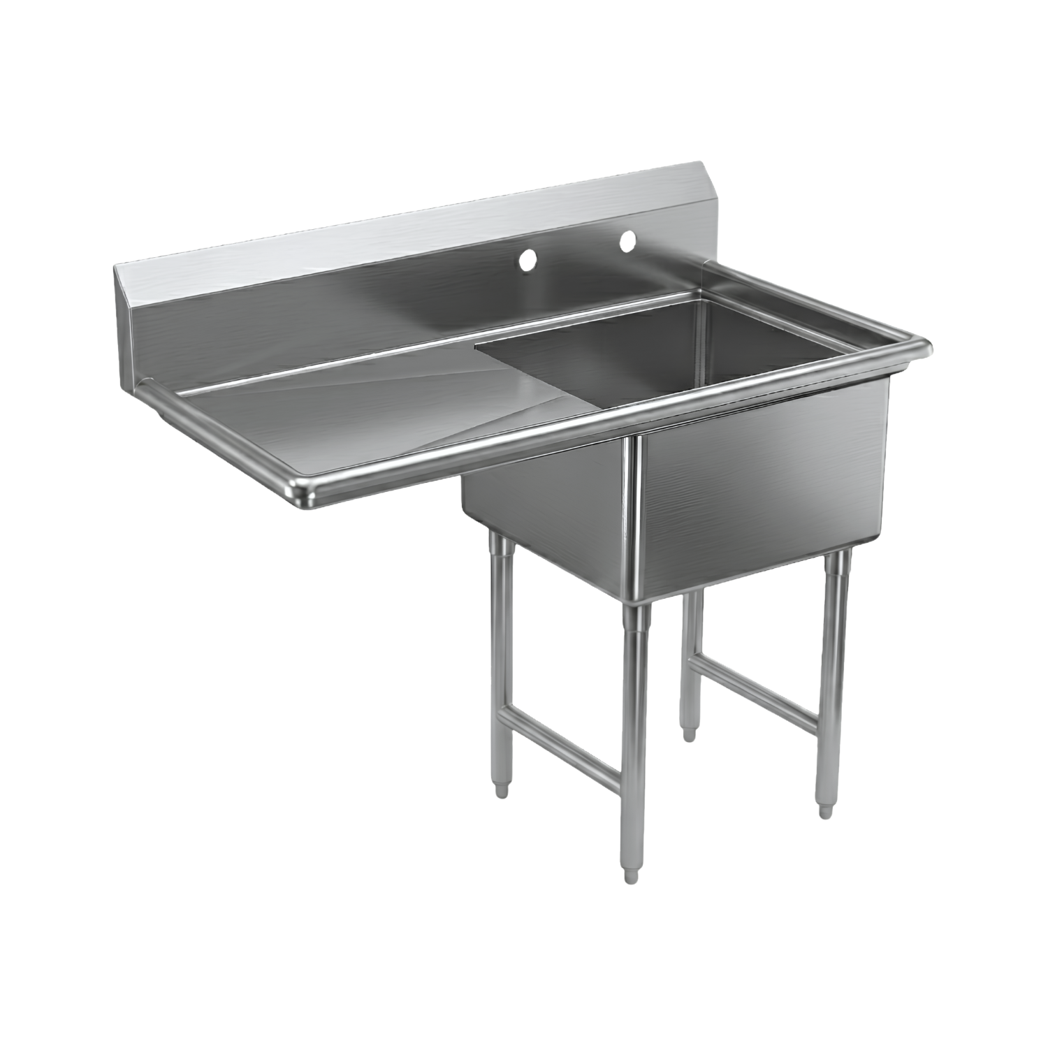 SI821-1LC 21" One Compartment Sink with Left Corner Board