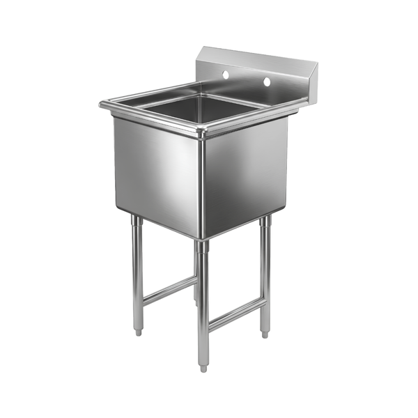 SI821-1NC 21" One Compartment Center Drain Sink