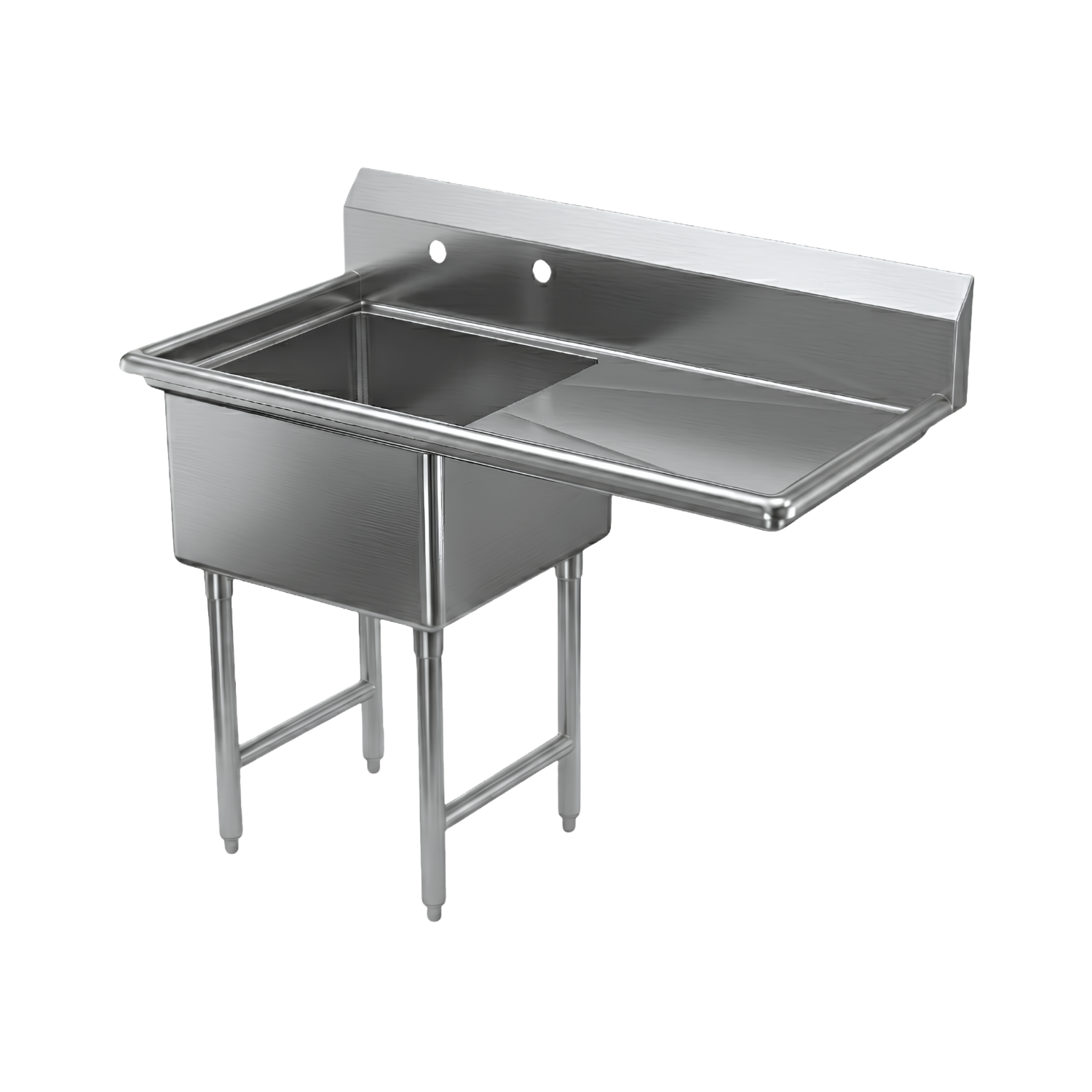 SI821-1RC 21" One Compartment Sink with Right Corner Board