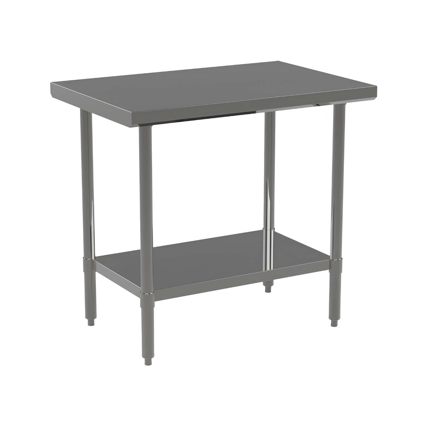 ST3072EC — 30″ x 72″ Work Table Flat Top Shelf Styled