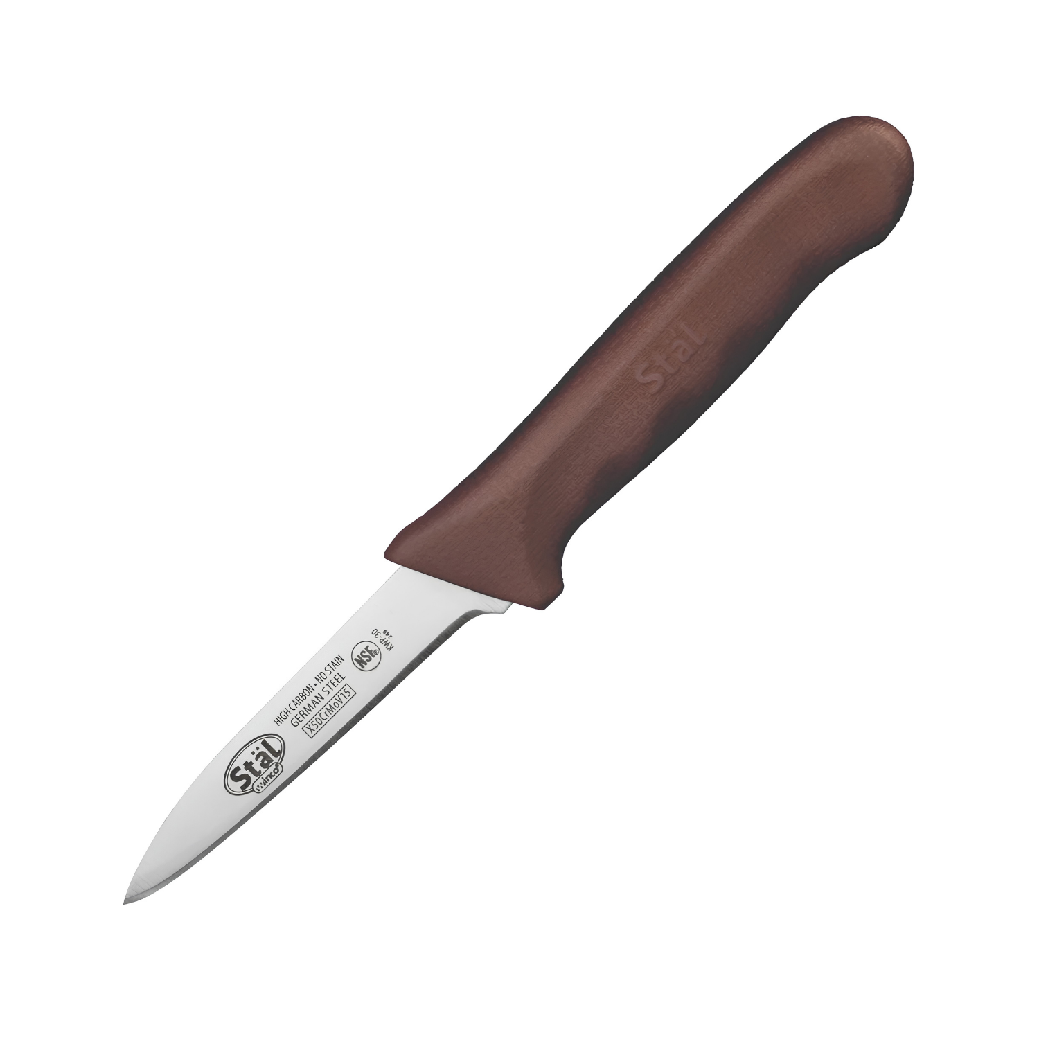 KWP-30N - Stäl 3-1/4" Paring Knife, 2 per Pack - Brown