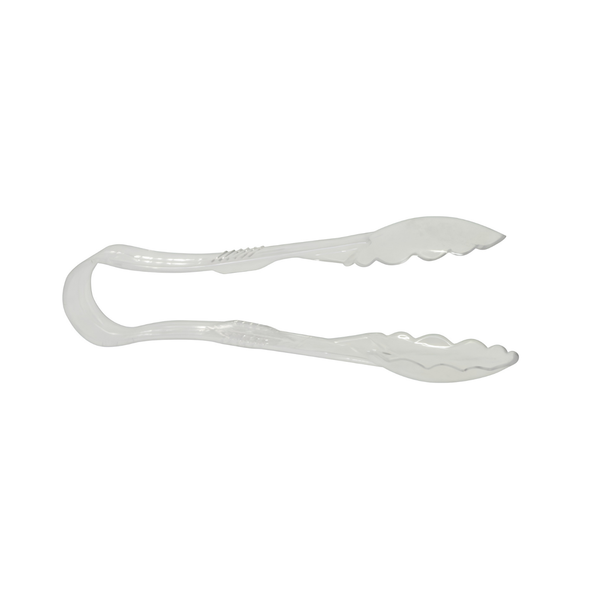 80154-9" Polycarbonate Clear Scallop Tongs