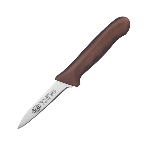 KWP-30N - Stäl 3-1/4" Paring Knife, 2 per Pack - Brown