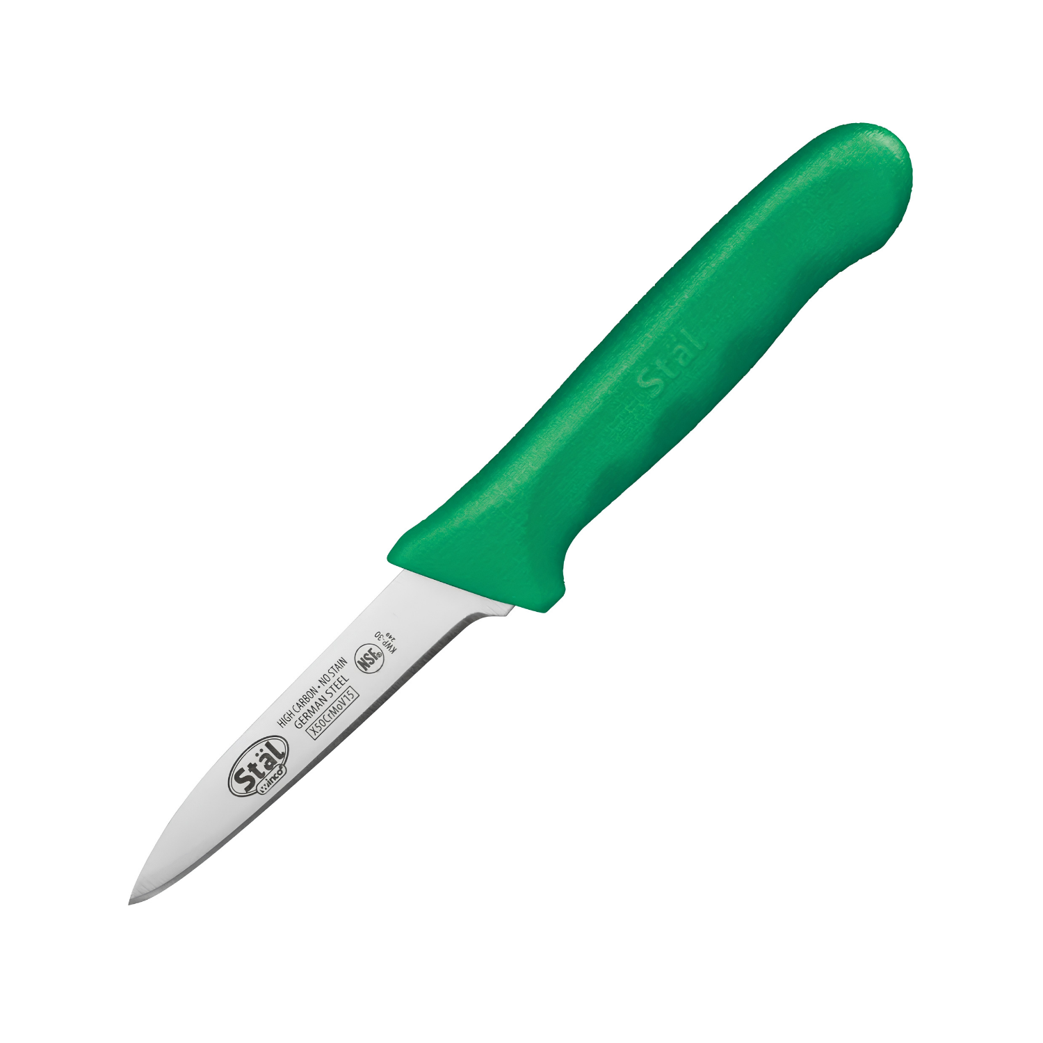 KWP-30G - Stäl 3-1/4" Paring Knife, 2 per Pack - Green