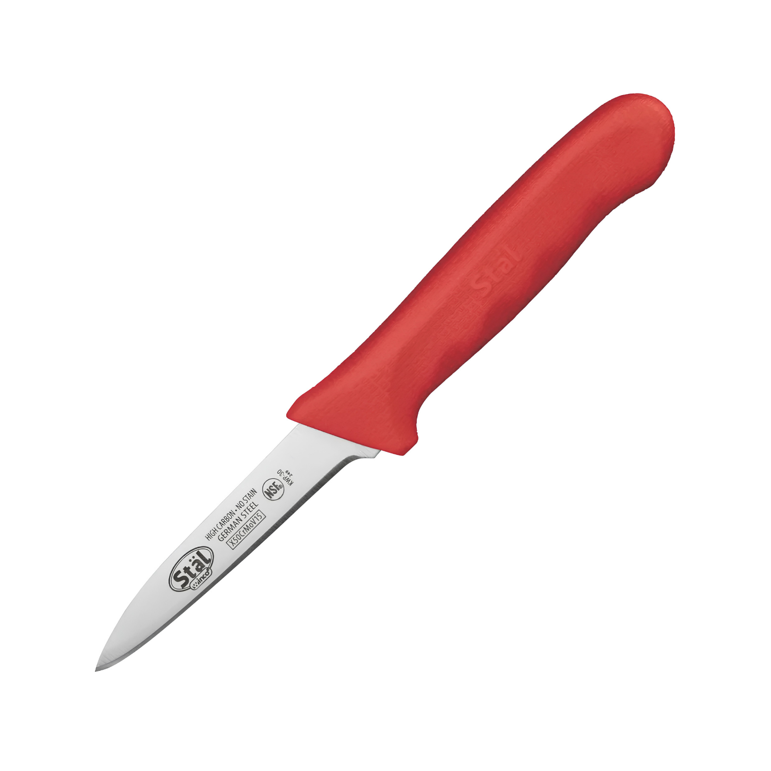 KWP-30R - Stäl 3-1/4" Paring Knife, 2 per Pack - Red