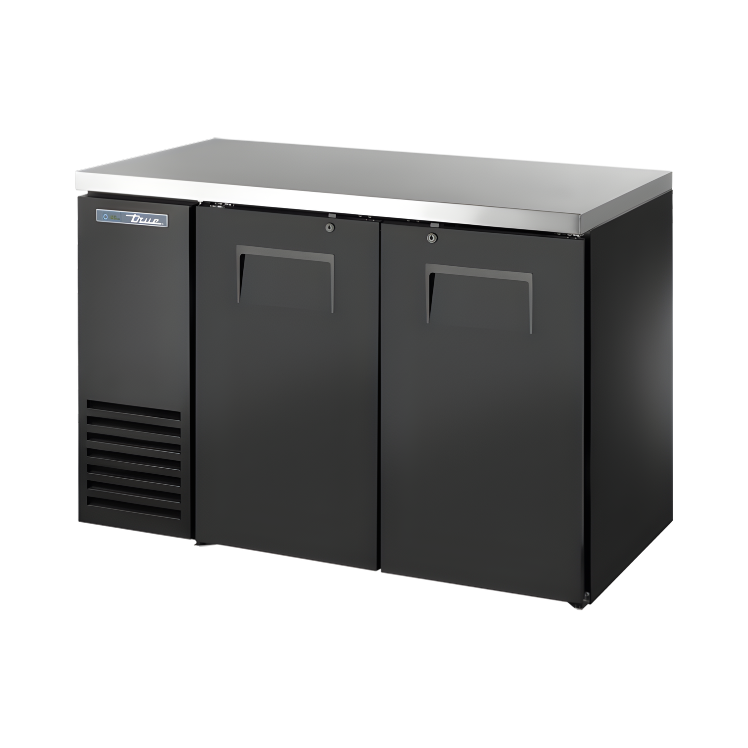 TBB24-48-2S-Z1-SFT-B-1 Solid Swing Door Back Bar 24″ Depth Single Zone Cooler