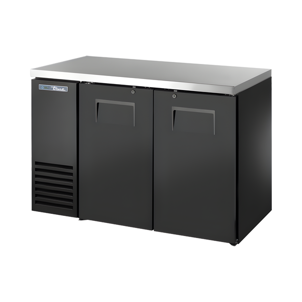 TBB24-48-2S-Z1-SFT-B-1 Solid Swing Door Back Bar 24″ Depth Single Zone Cooler