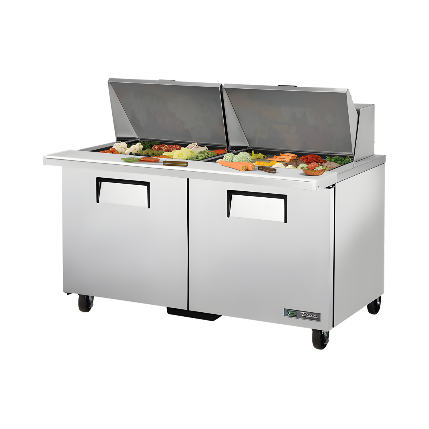 TSSU-60-24M-B-ST-HC Mega-Top Solid Door Sandwich/Salad Unit