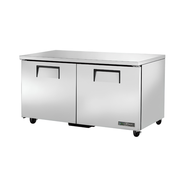 TUC-60F-HC 60" Solid 2-Door Undercounter Freezer
