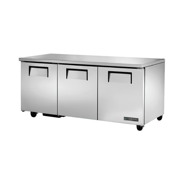 TUC-72-HC 72" Solid 3-Door Undercounter Refrigerator