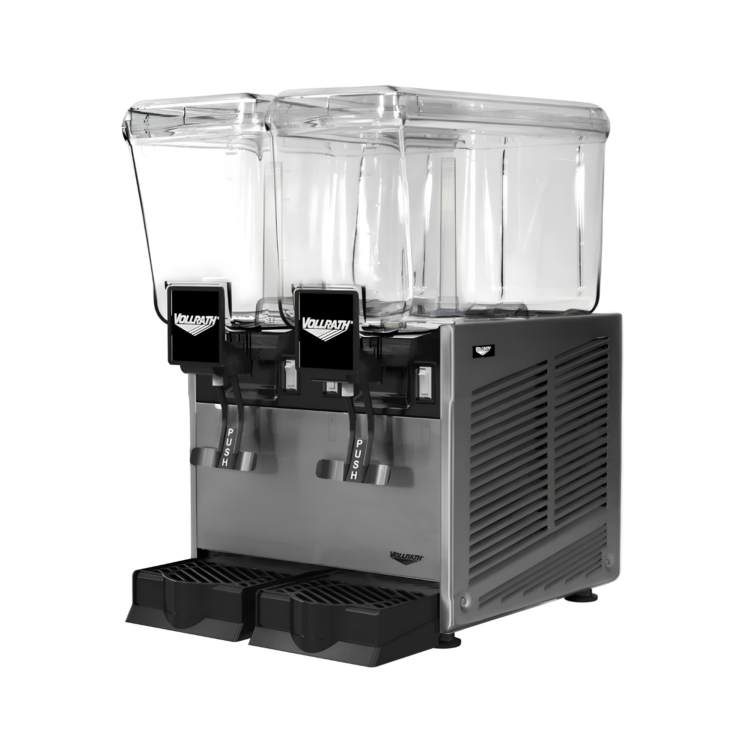 VBBD2-37-F 6 Gal Double Tank Beverage Dispenser w/ Fountain Spray Circulation